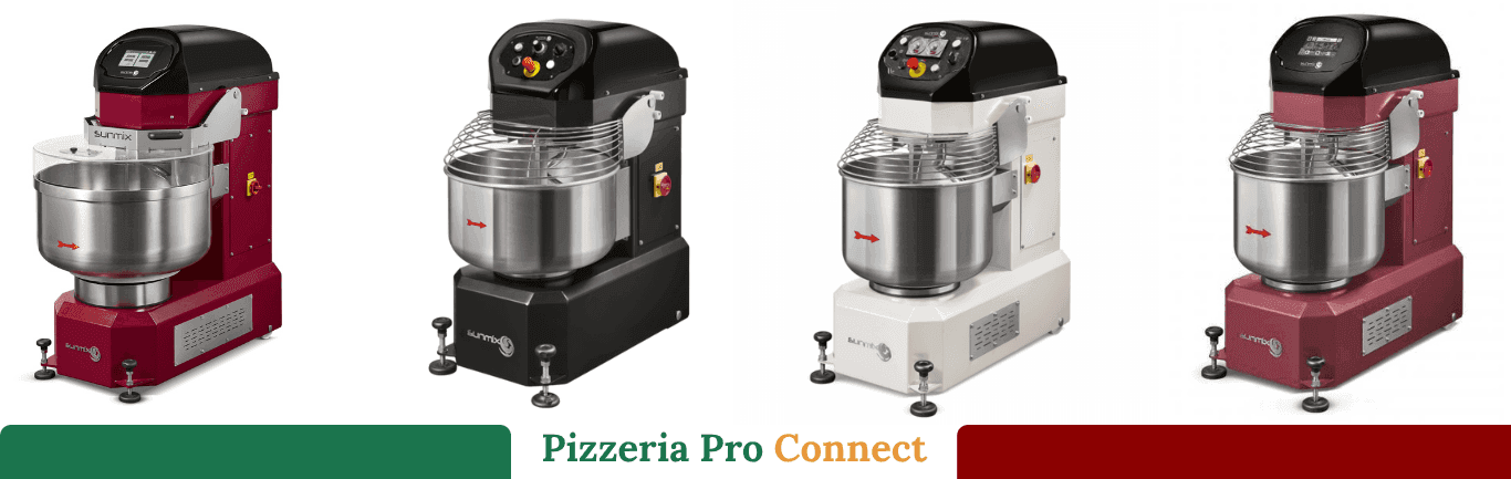Professional dough mixer for pizzerias